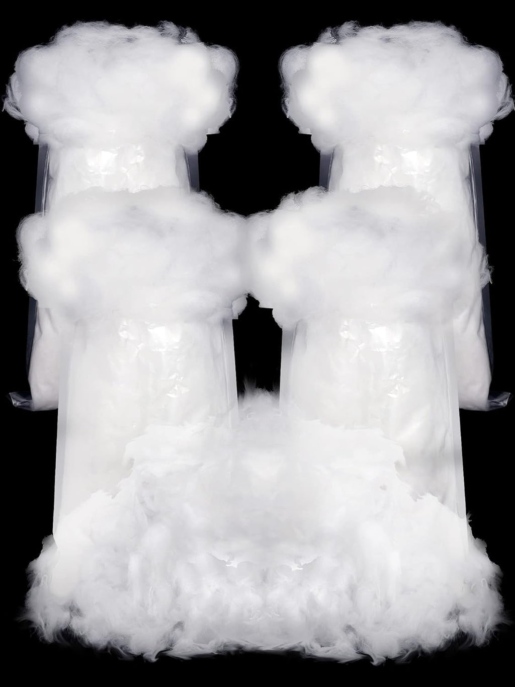 Riakrum Fake Snow | Fluffy Artificial Snow Decor for Winter Mantle - 240g Cotton Snow