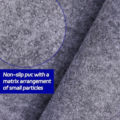 Non-Slip Rug Pad 3x5 Ft - Felt Carpet Cushion for Hardwood & Tile Floors