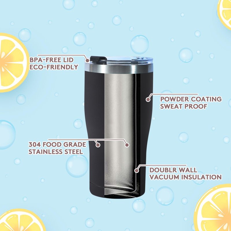 Dongni 20oz Tumbler with Lid Stainless Steel Tumblers Bulk, Double Wall Vacuum Insulated Coffee Travel Mug Powder Coated Tumbler（Mix 12 pack）