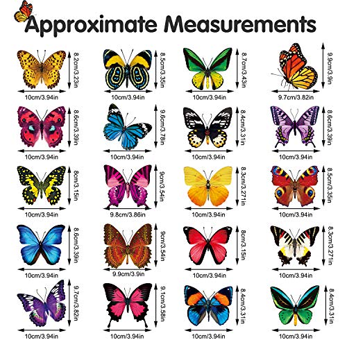 40 Butterfly Window Stickers - Bird Strike Prevention Clings