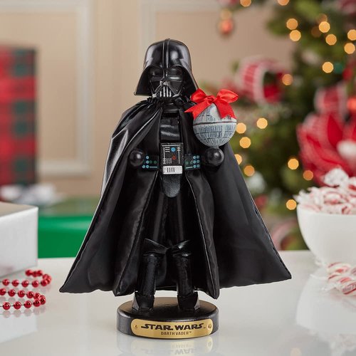 Kurt Adler Darth Vader with Death Star Nutcracker, 10-Inch