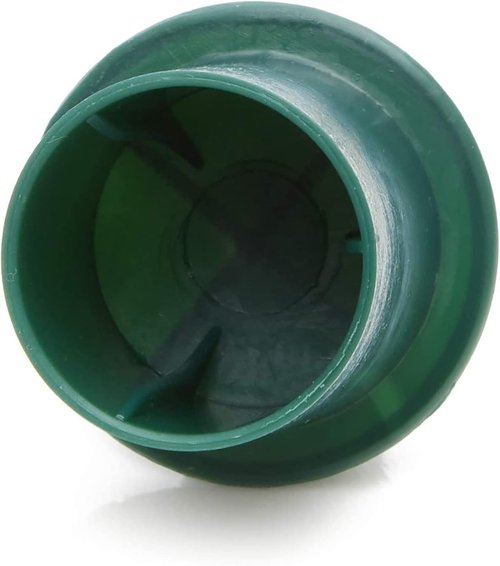 Juvale 40-Pack Green Plastic Candle Holders - Durable Floral Picks for Table Centerpieces | 1-Inch Diameter