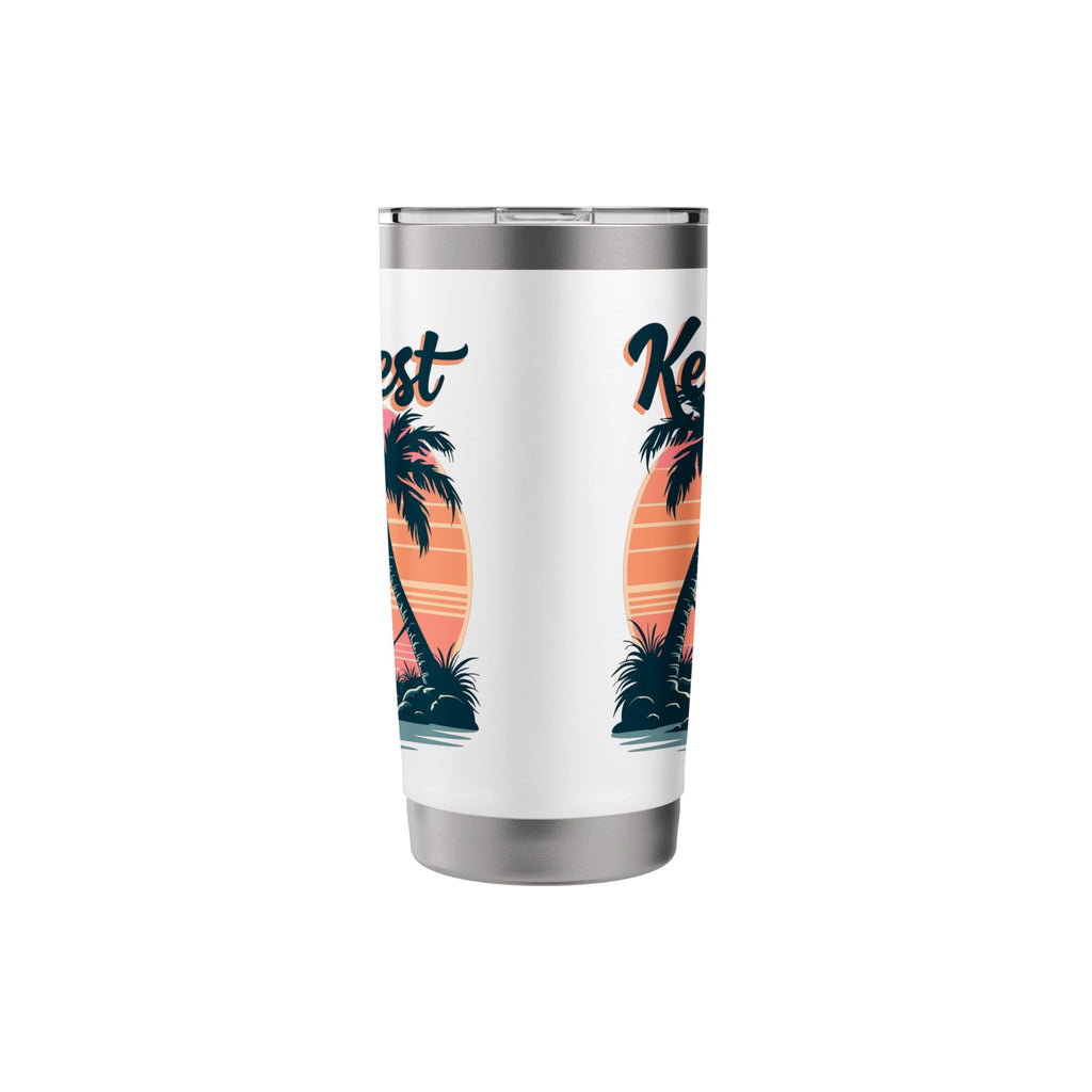 Vintage Key West Sunset Retro Key West Stainless Steel Insulated Tumbler
