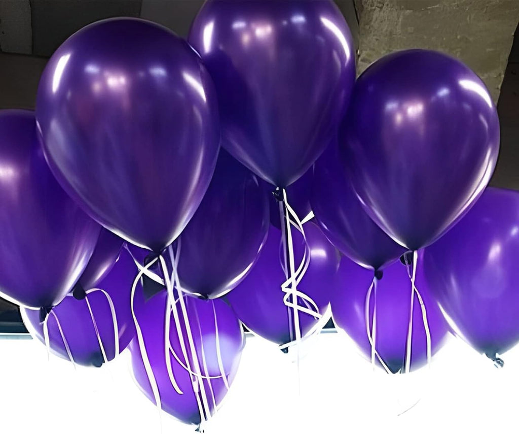 Voircoloria 105pcs Dark Purple Balloons - 12 Inch Latex Party Balloons for Birthdays & Events
