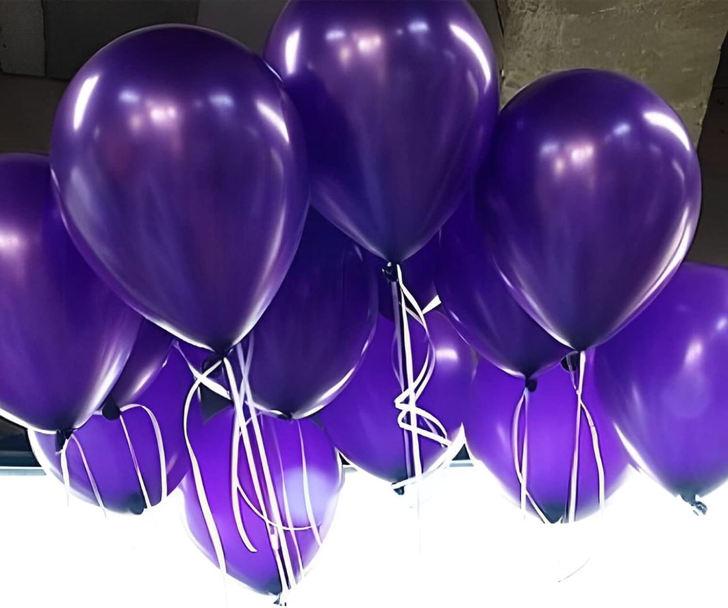 Voircoloria 105pcs Dark Purple Balloons - 12 Inch Latex Party Balloons for Birthdays & Events