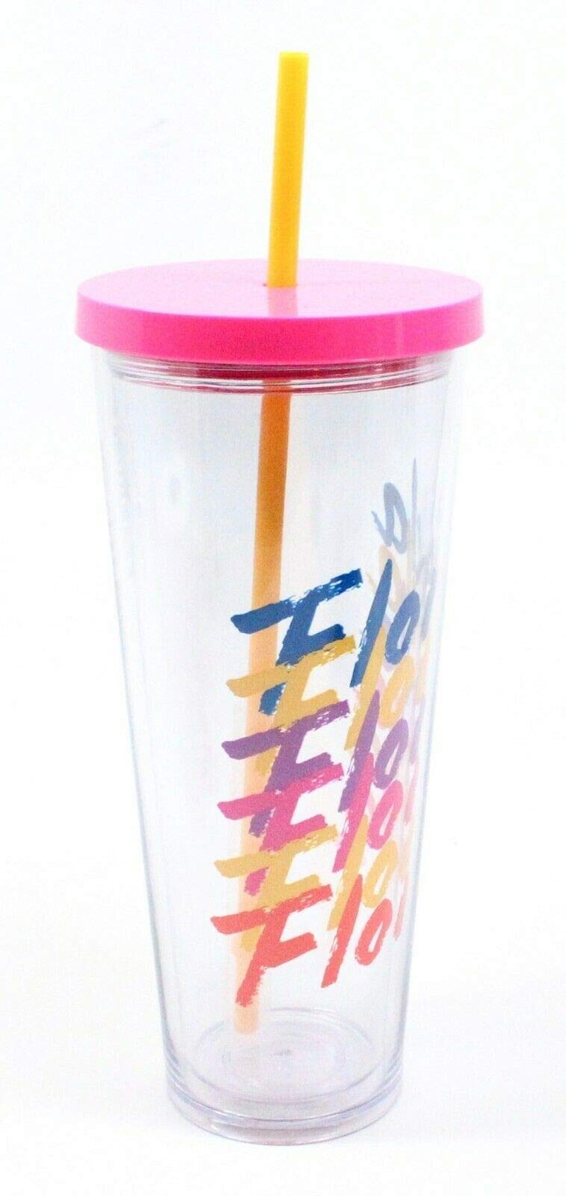 Starbucks FLORIDA Venti Size Acrylic Cold Cup With Straw