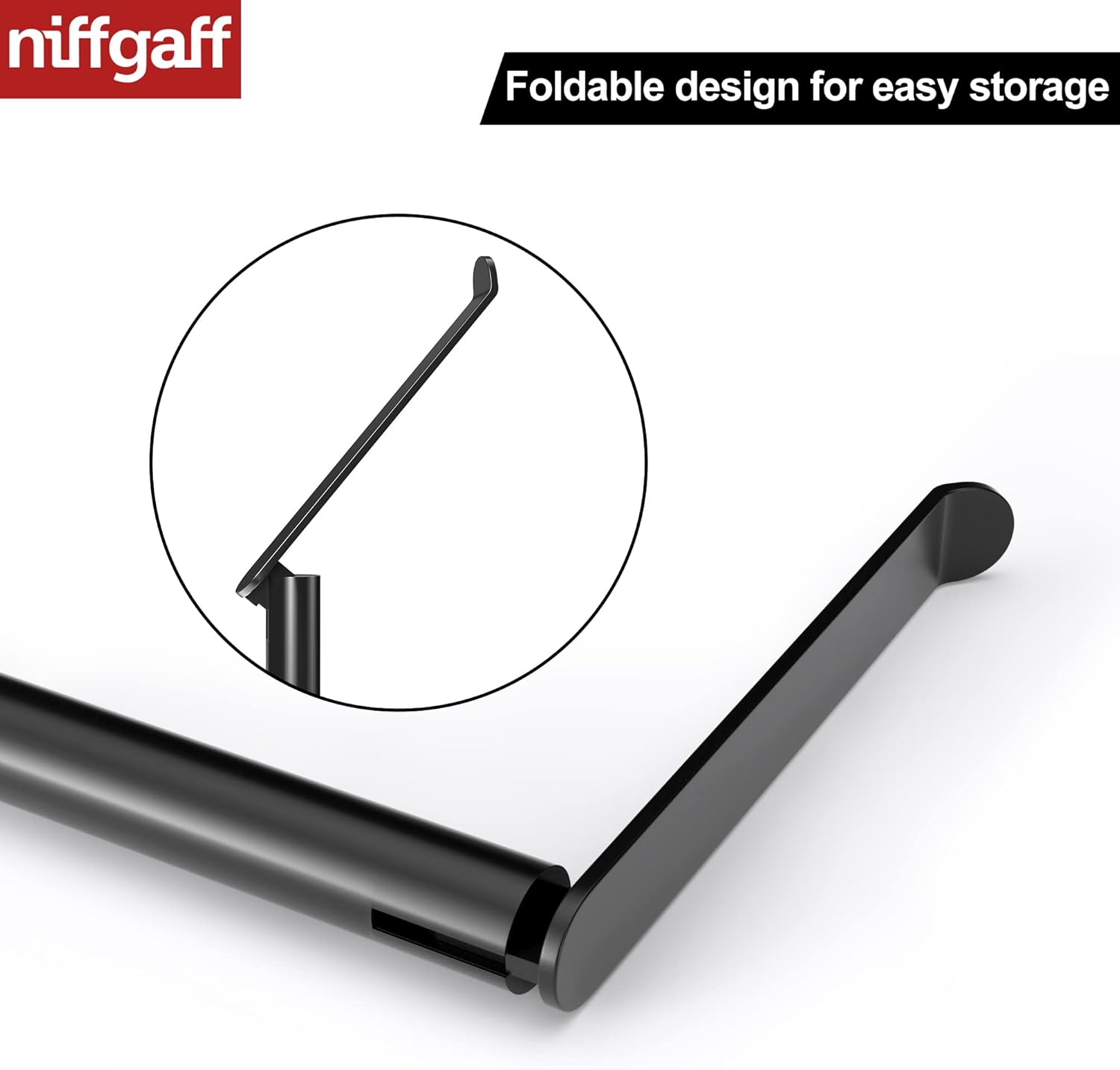 Regine Switzerland Black Toilet Paper Holder - Stainless Steel Free-Standing Dispenser for 4 Rolls