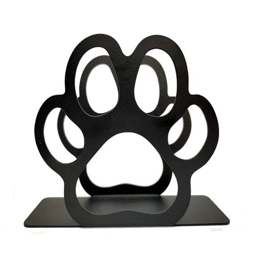 Cute Animal Footprint Iron Napkin Holder Black, Freestanding Tissue Dispenser Holder,Dog Paw Bear Claw Decor,Table Metal Napkin Holder for Home Kitchen Restaurant Picnic Party Wedding (Dog Paw)