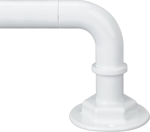 Byondeth Curtain Rods - Adjustable 16 to 144 Inches | Blackout Wrap Around Design in Ivory White