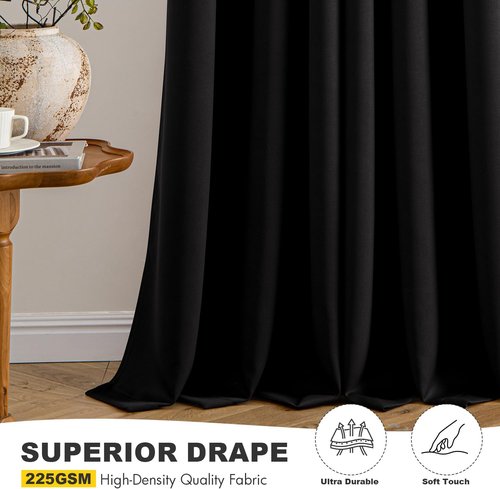 MIULEE Blackout Curtains - Thermal Insulated Room Darkening Drapes | 63-Inch Grommet Top Panels for Bedroom & Living Room