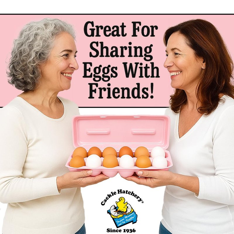 Cackle Hatchery Foam Egg Cartons for Chicken Eggs Holds 1 Dozen Eggs (Assorted, 50pk)