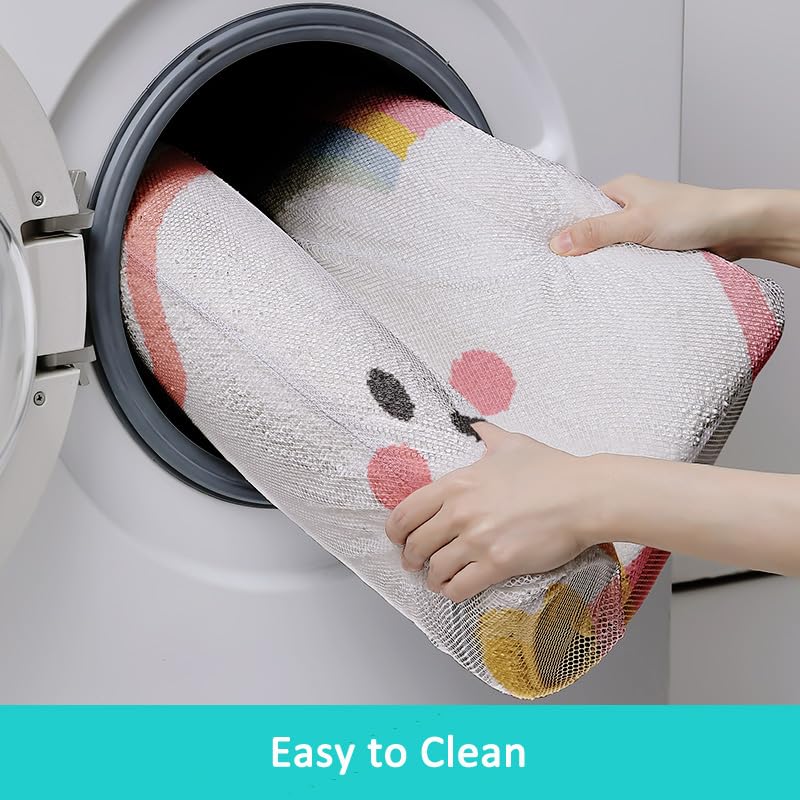 Cloud Shaped Smile Face Bath Mat - Soft Absorbent Non-Slip Rug for Kids Room