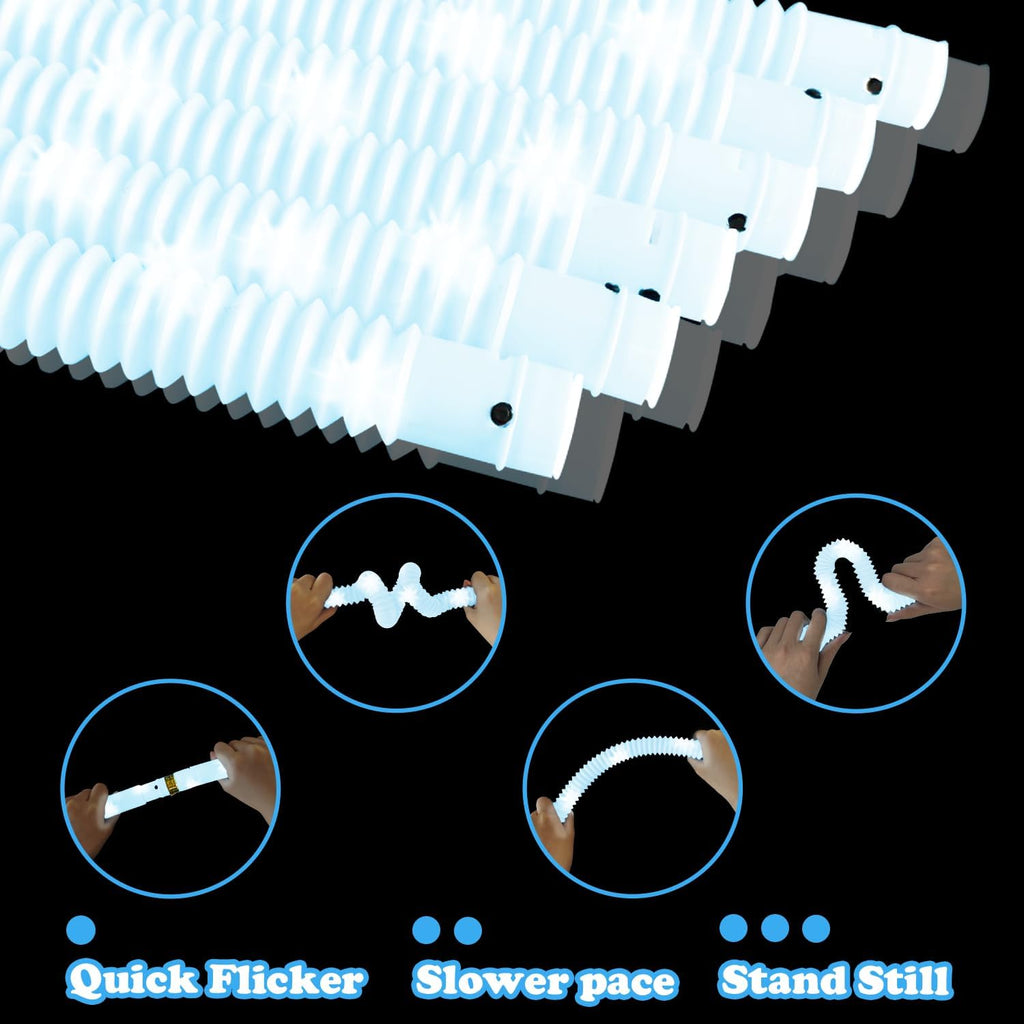 Skiennix Glow Sticks - 12-24 PCS White Party Favors | Fun Necklaces & Bracelets for Kids' Celebrations