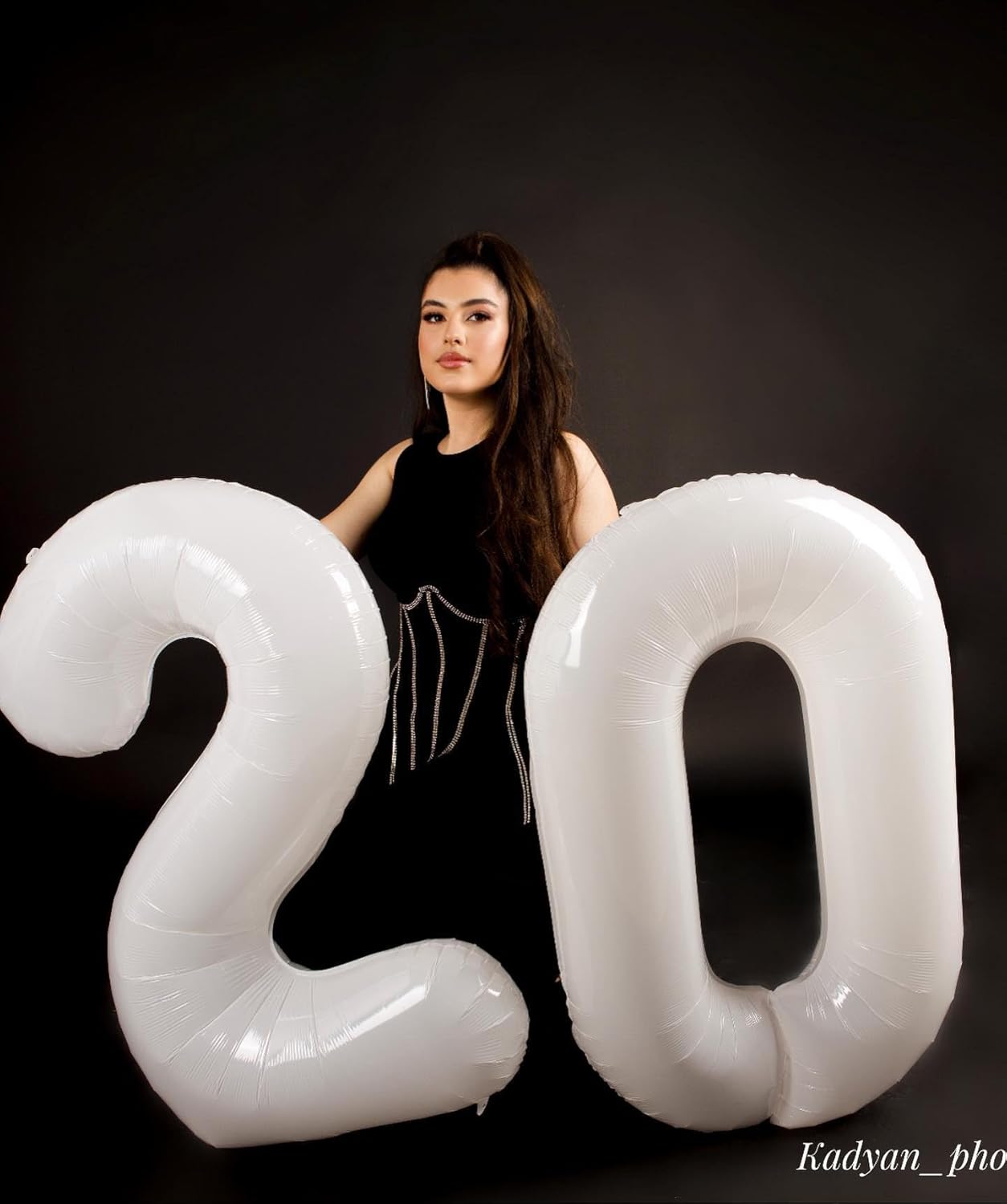 Number 13 Balloon by [Brand Name] - 40 Inch White Birthday Decoration for 13th Party Supplies