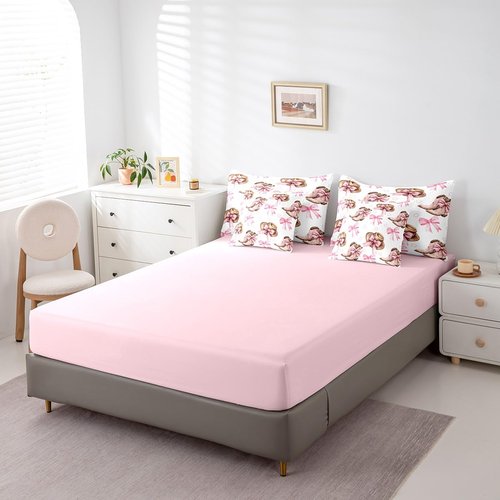 Feelyou Kids Pink Bow Twin Bed in a Bag 7 Pieces Boys Girls Cowboy Boots Comforter Set with Sheets Western Cowgirl Bedding Sets with Comforter, Pillowcases, Flat Sheet, Fitted Sheet and Cushion Cover