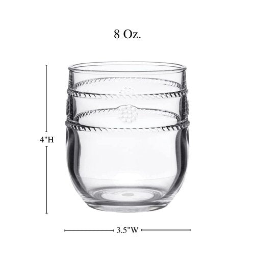 Juliska Isabella Acrylic Small Tumbler - Clear
