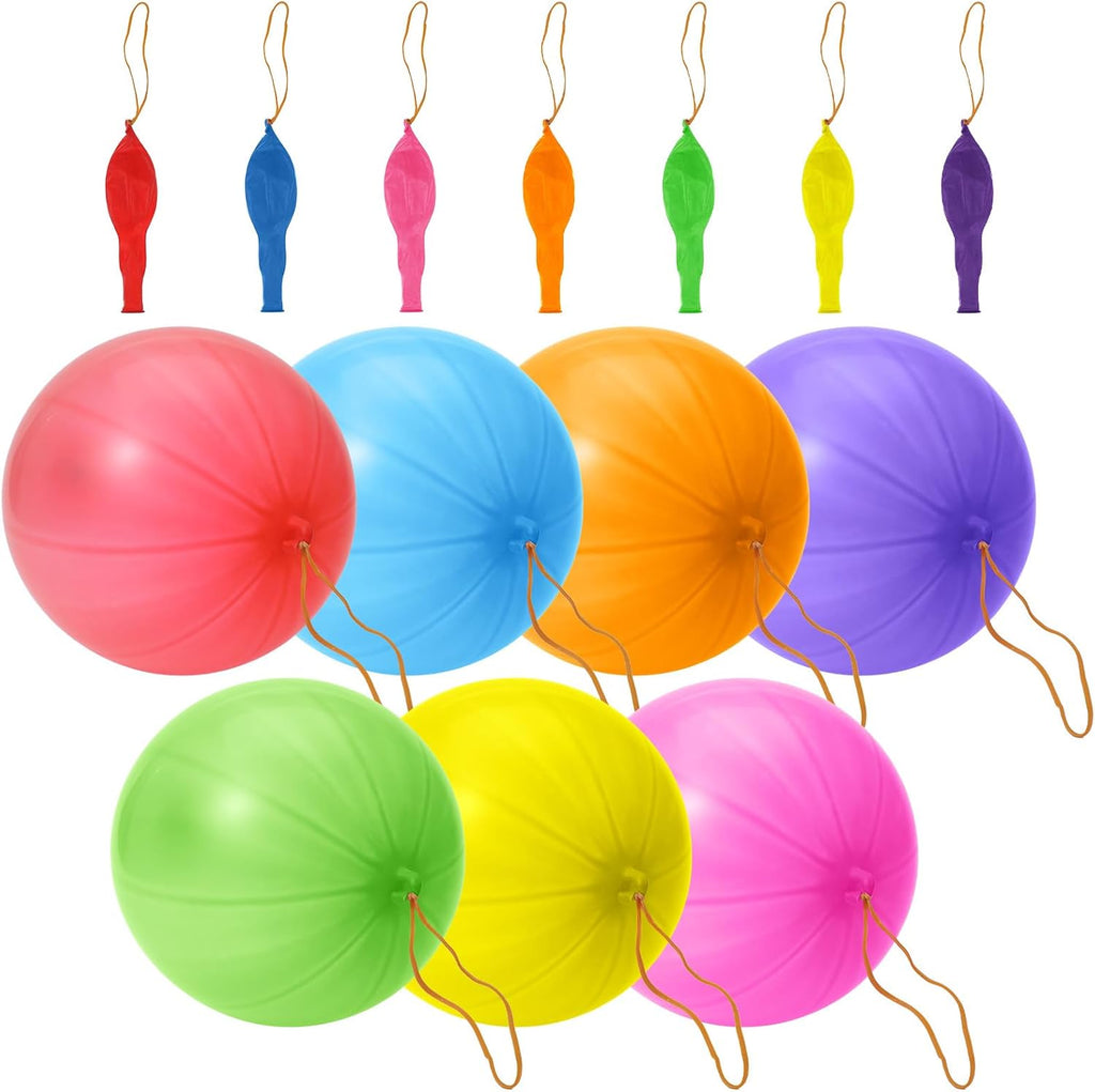 Skiennix Punching Balloons - 40 Pcs Heavy Duty Neon Party Decor | Durable TPU for Outdoor Games
