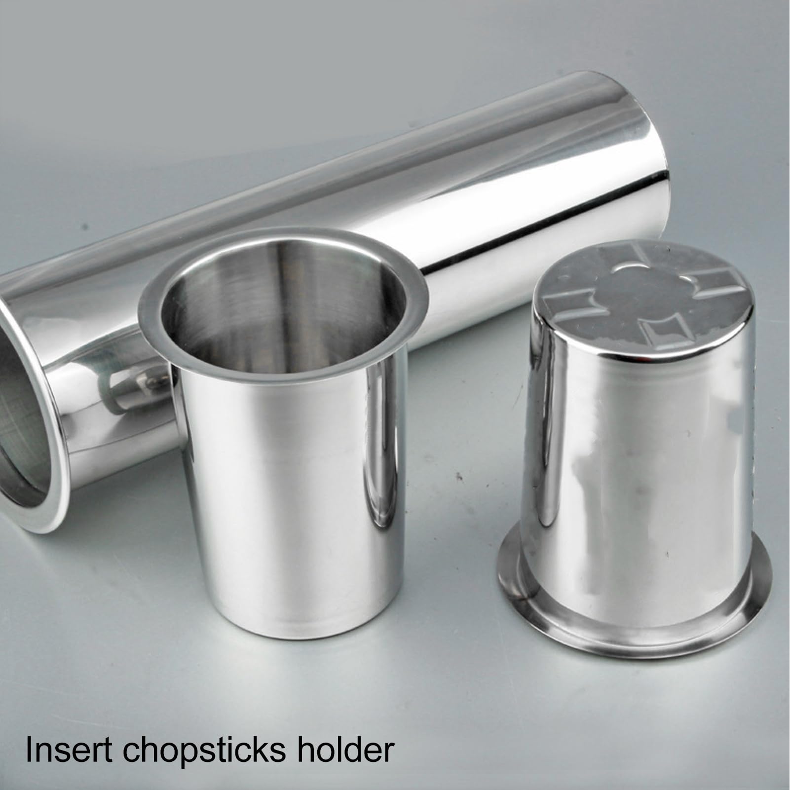 HEEPDD Stainless Steel Kitchen Utensil Holder, Countertop Organizer for Cooking Utensils, Silverware, Chopsticks, 5.4 x 3.4 Inch, 3 Pack