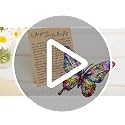 Acrylic Butterfly Suncatcher Ornament, Stained Glass Window Hanging Decor
