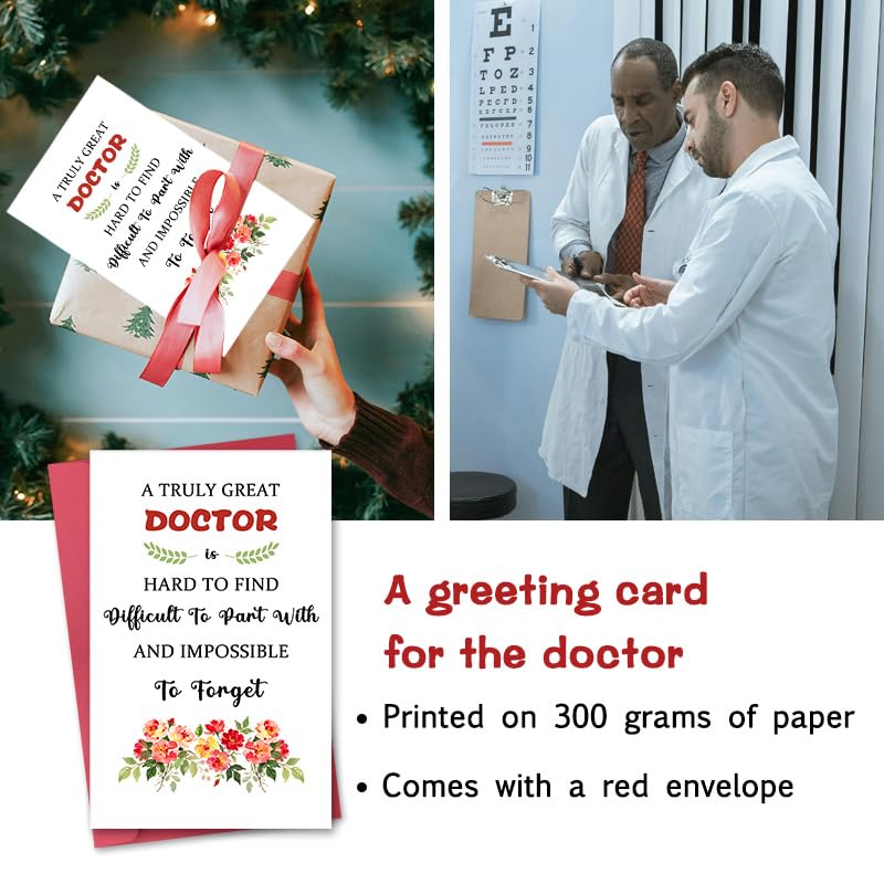 Doctor Appreciation Thank You Card - Doctor Retirement Birthday Christmas Gift for Medical Staff - Variation: Doctor