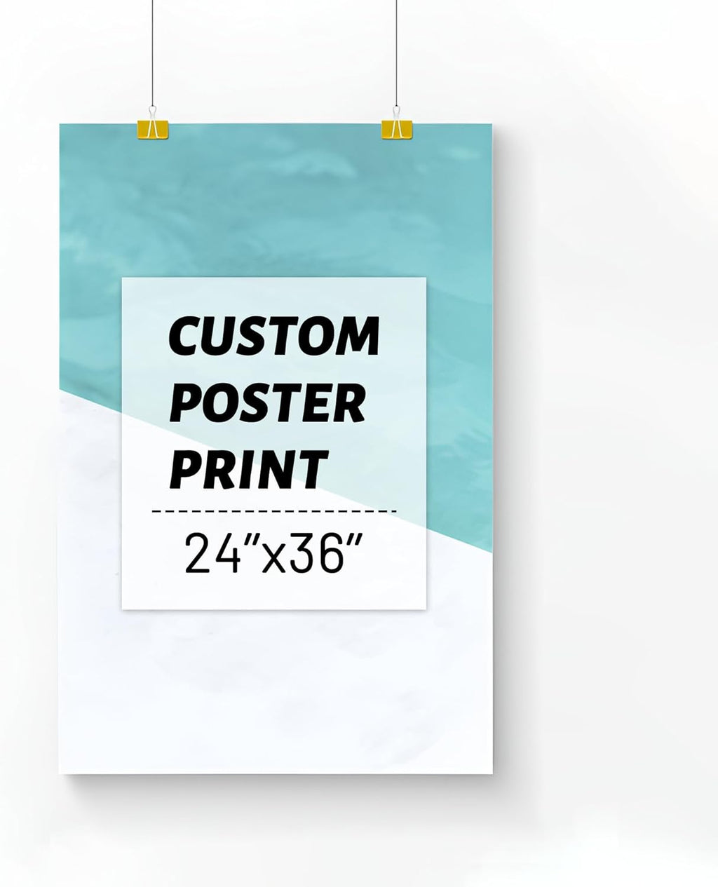 Shihuakou Custom Poster - 24x36 Inch Personalized Photo Wall Art Print for Unique Home Decor