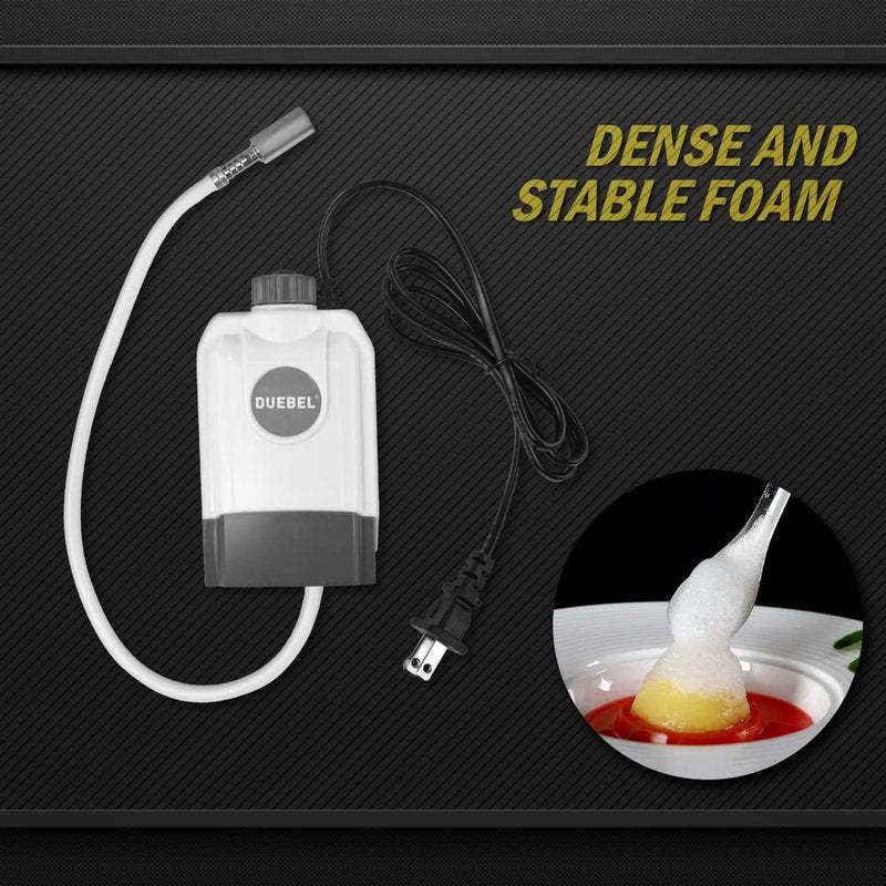 DUEBEL Molecular Gastronomy Foam Generator, Stepless Speed Regulating Foam Generating Kit, Creative Chef Cooking Tool