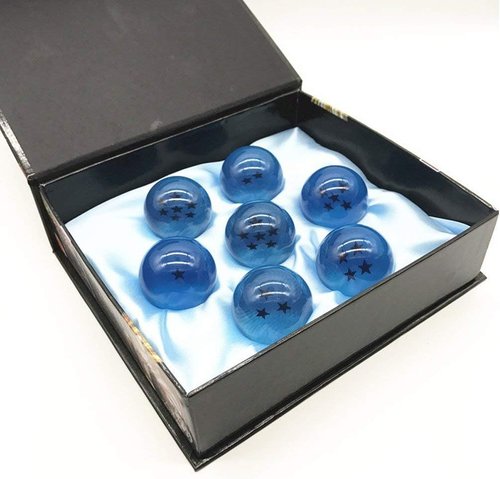 Boxtree Children's Toy Gift Set - 7-Piece Blue Crystal Star Balls (43mm/1.7")
