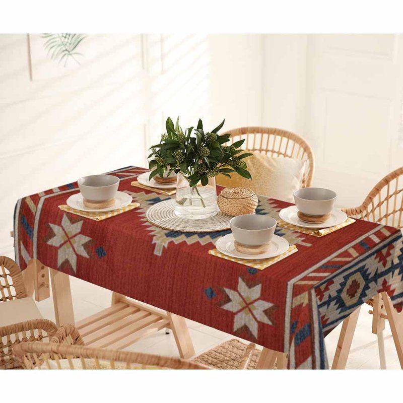 LoLo UoUo Southwest American Tablecloth for Rectangle Table 60x84 Inch Boho Style Kitchen Table Cover Decorations for Kicthen Home Dining Room Party Indoor or Outdoors Picnic