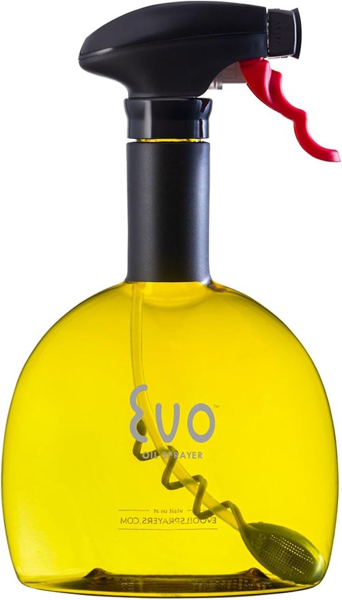 Evo Original Oil Sprayer - Non-Aerosol Olive Oil & Cooking Oil Dispenser | 24-Ounce, Yellow