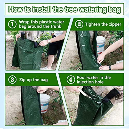 20 Gallon Slow Release Tree Watering Bags - Heavy Duty PVC (12 Pack)