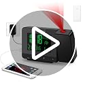 Digital Projection Alarm Clock with Indoor Outdoor Weather Station