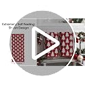 Artoid Mode 3 Pcs Red Xmas Trees Christmas Jacquard Hand Towels for