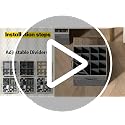 Foldable Fabric Shoe Organizer Box with Adjustable Dividers & Clear Cover