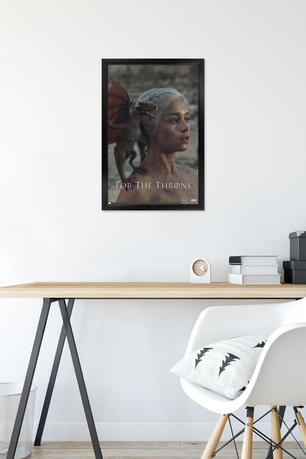 Trends International Game of Thrones - Daenerys Targaryen Wall Poster, 14.725" x 22.375", Black Framed Version