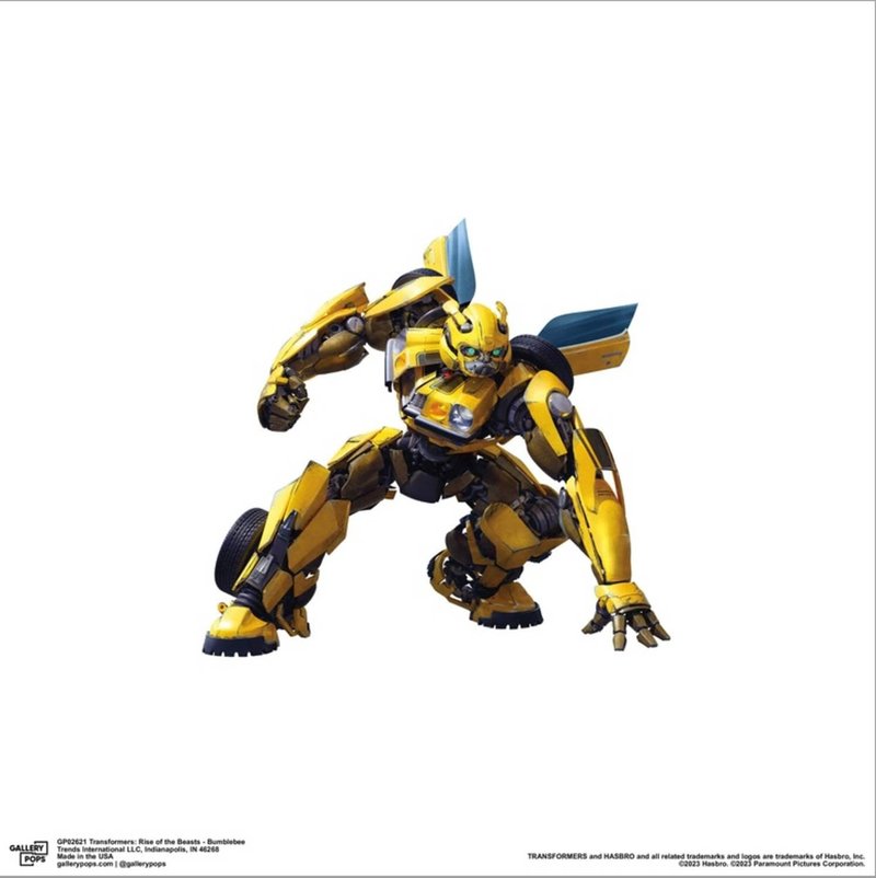 Gallery Pops Transformers: Rise of the Beasts - Bumblebee Canvas Wall Art, Unframed Version, 12" x 12" Gallery Pops Canvas Wall Art