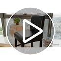 Stretch Waterproof Bar Stool Covers with Backs - 4 Pack Black