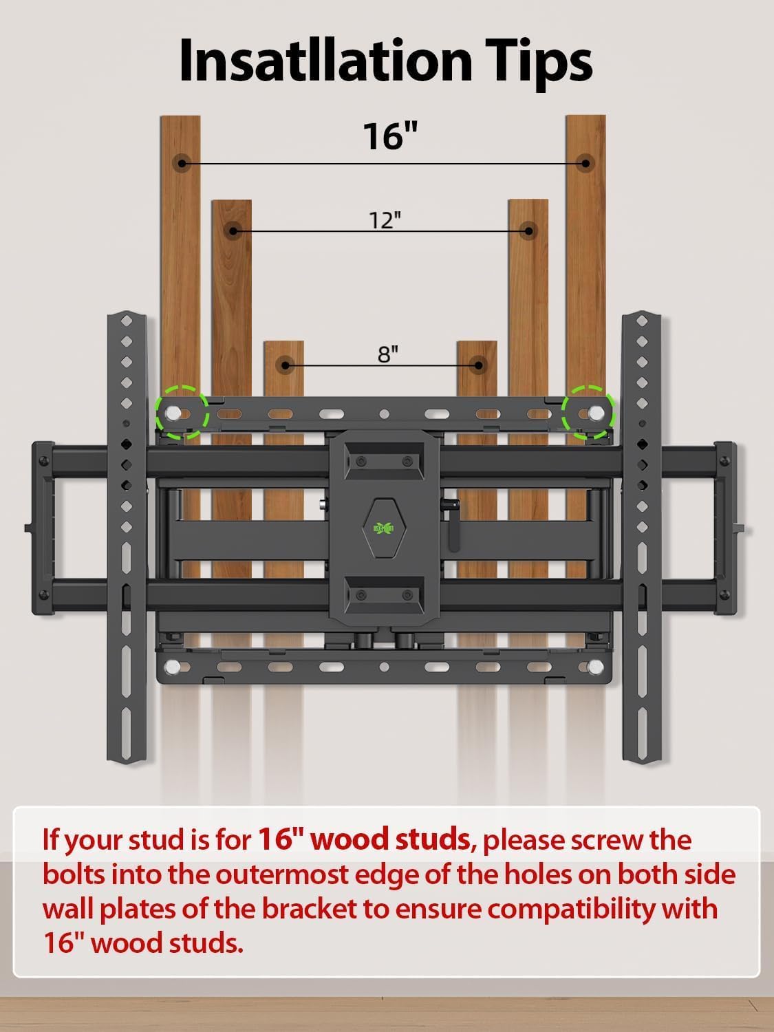 USX Mount Full Motion TV Wall Mount - Swivel & Tilt for 42-86 Inch TVs, Dual Articulating Arms, VESA 600x400mm, Max 132lbs Capacity