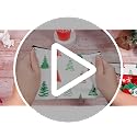 Vesici 8-Piece Xmas Gift Set: 4 Red & 4 Green Glitter Tumbler Cups, 8 Makeup Bags, 8 Pairs Christmas Socks (Red/Green Tree)