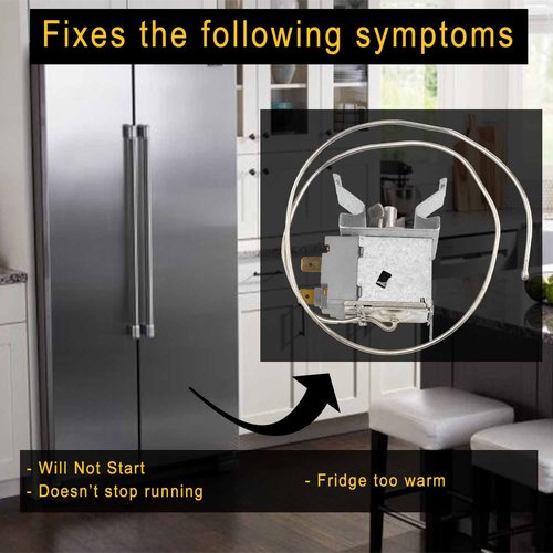 5304513033 Refrigerator Temperature Control Thermostat by Seentech - Compatible with Frigi-daire Kenmore - Repalces: 297216037 5304503436 216715200 297216033