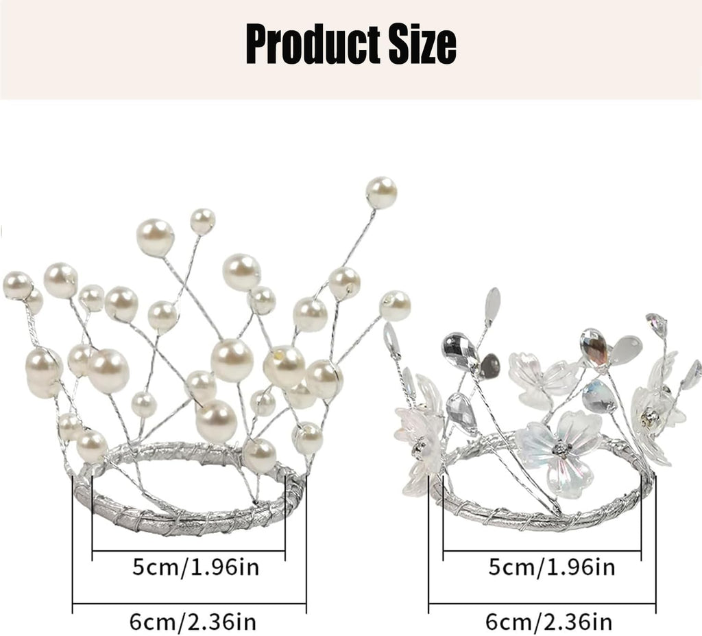 Regine Switzerland Simulated Pearl Beaded Candle Ring Wreath - Elegant 2" Centerpiece for Home & Weddings