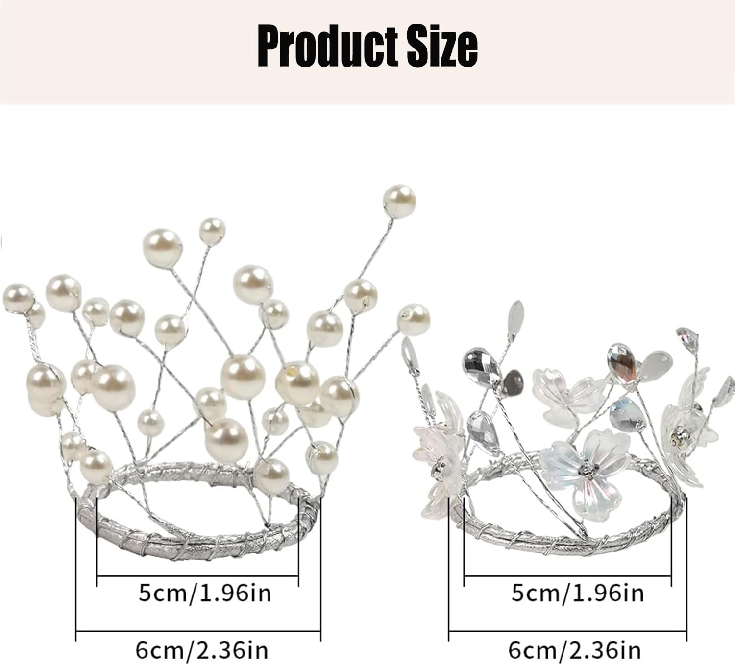 Regine Switzerland Simulated Pearl Beaded Candle Ring Wreath - Elegant 2" Centerpiece for Home & Weddings
