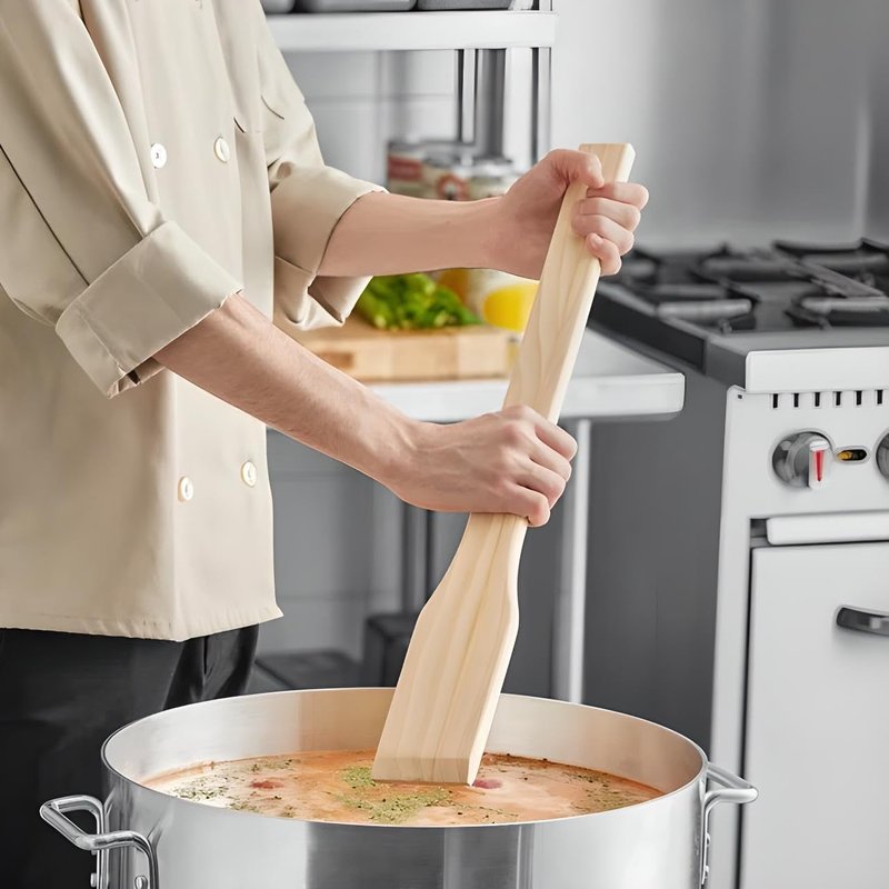 OCS Parts Pro Series 24-Inch Wooden Cooking Paddle | Heavy Duty Wooden Stir Spoon Paddle for Mixing, Stirring, Brewing, Grilling and Boiling Crawfish, Sauces, Stews and Soups
