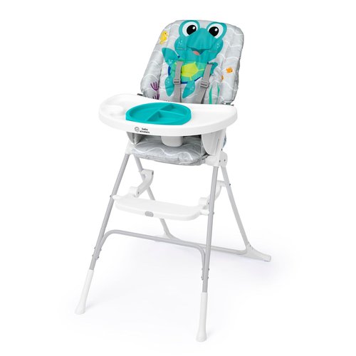 Baby Einstein Ocean Explorers High Chair - Compact Folding Design with Water Mat & 5-Point Harness, Ages 6+ Months