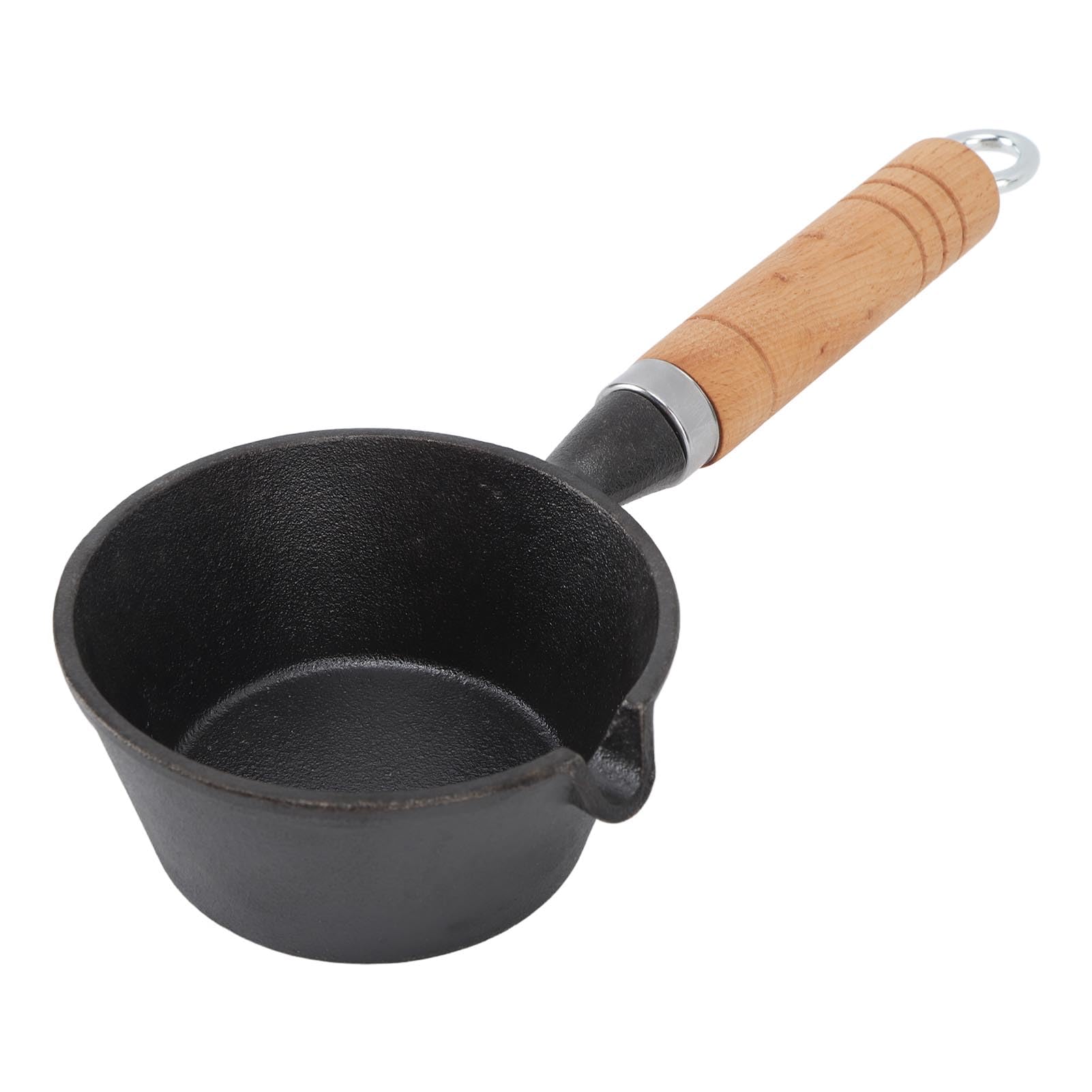 Yuecoom 4.3x2.0in Mini Frying Pan, Mini One Egg Frying Pan Cast Iron Omelette Pan Iron Solid Mini Pre Sauce Pan for Indoor Outdoor Cooking