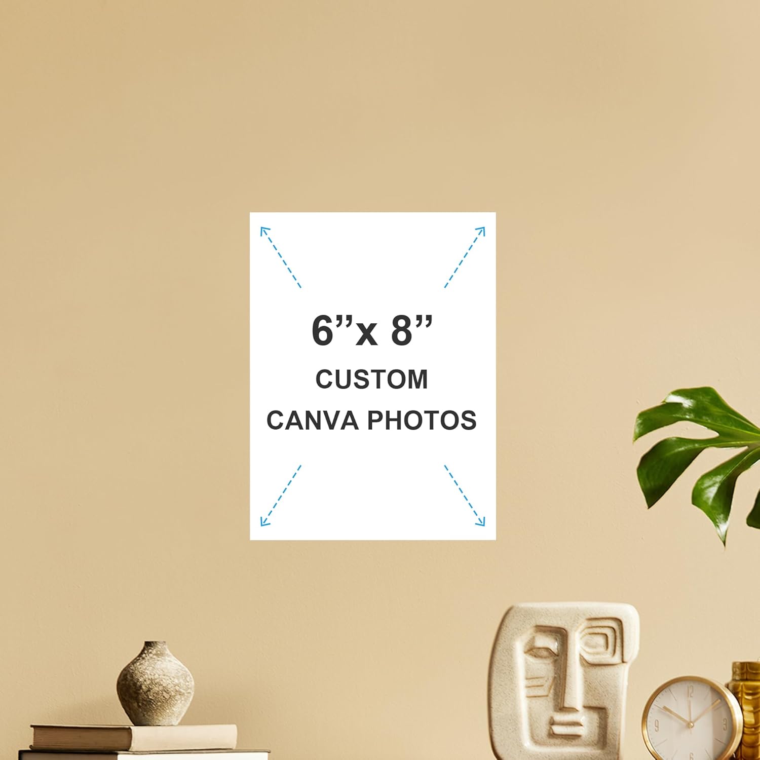 WayToLight Custom Canvas Prints - Personalized Framed Wall Art for Home Decor | Ideal Christmas Gifts (6"x8")