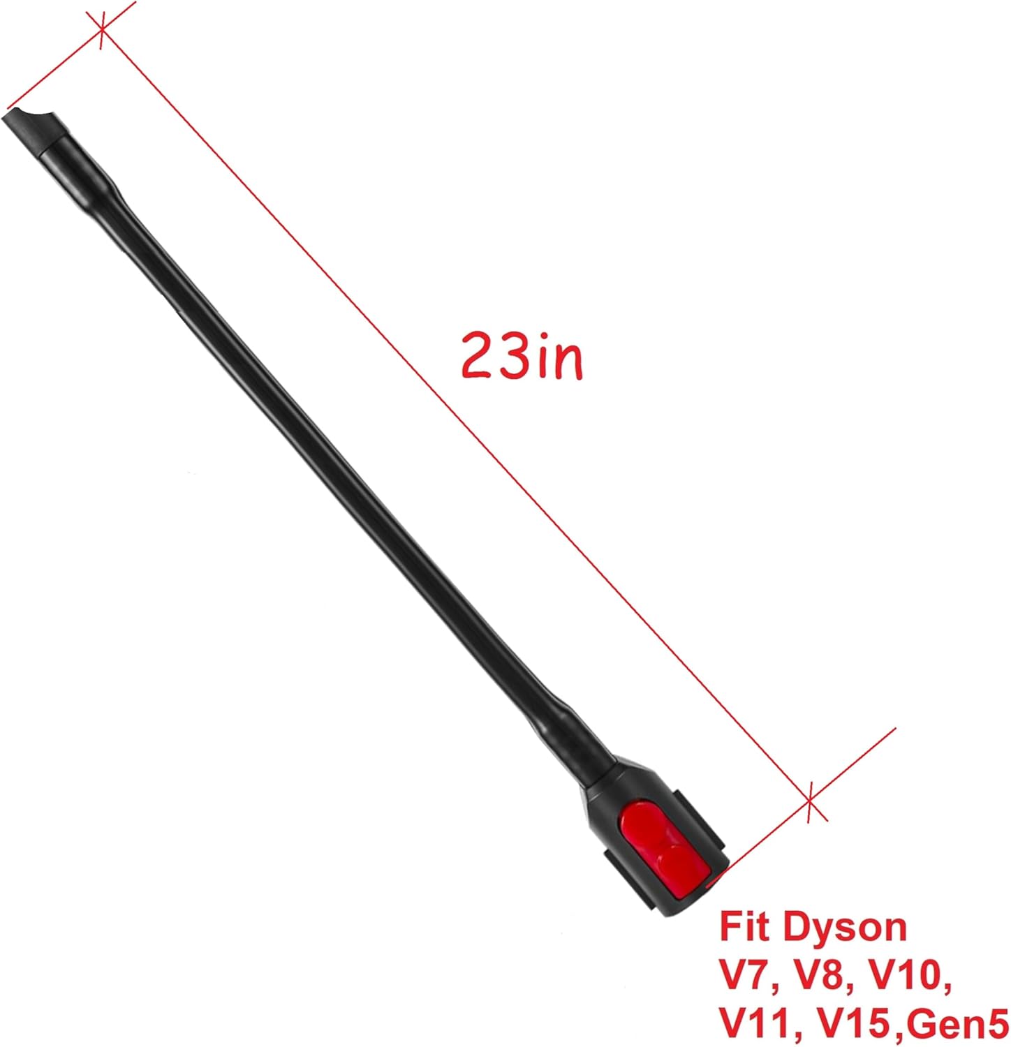 Skiennix Dryer Vent Cleaner Kit - 2 Piece Lint Brush & Vacuum Hose Attachment for Dyson V7-V15