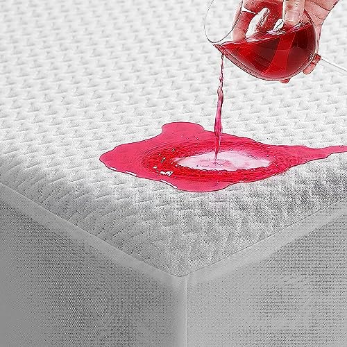 Queen Size Bamboo Viscose Mattress Protector - Waterproof & Noiseless