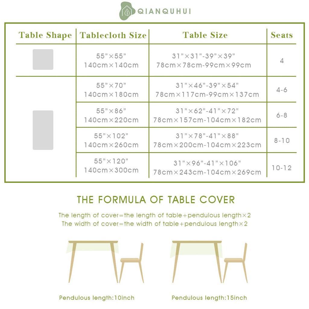 QIANQUHUI Embroidered Tablecloth Rustic Farmhouse Kitchen Table Cloth, Dust Proof Spillproof Soil Resistant Cotton Linen Rectangle Table Cloth (N-Beige, 55x70 inch)