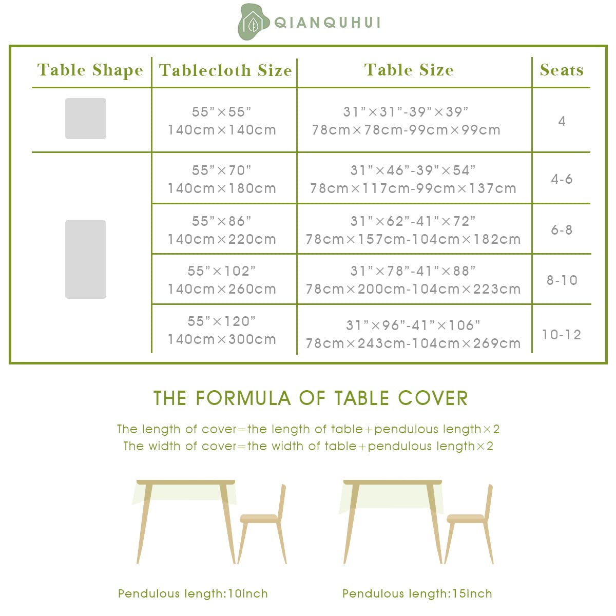 QIANQUHUI Embroidered Tablecloth Rustic Farmhouse Kitchen Table Cloth, Dust Proof Spillproof Soil Resistant Cotton Linen Rectangle Table Cloth (N-Beige, 55x70 inch)