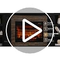72-Inch Electric Fireplace TV Stand with Mantel and Storage Cabinets